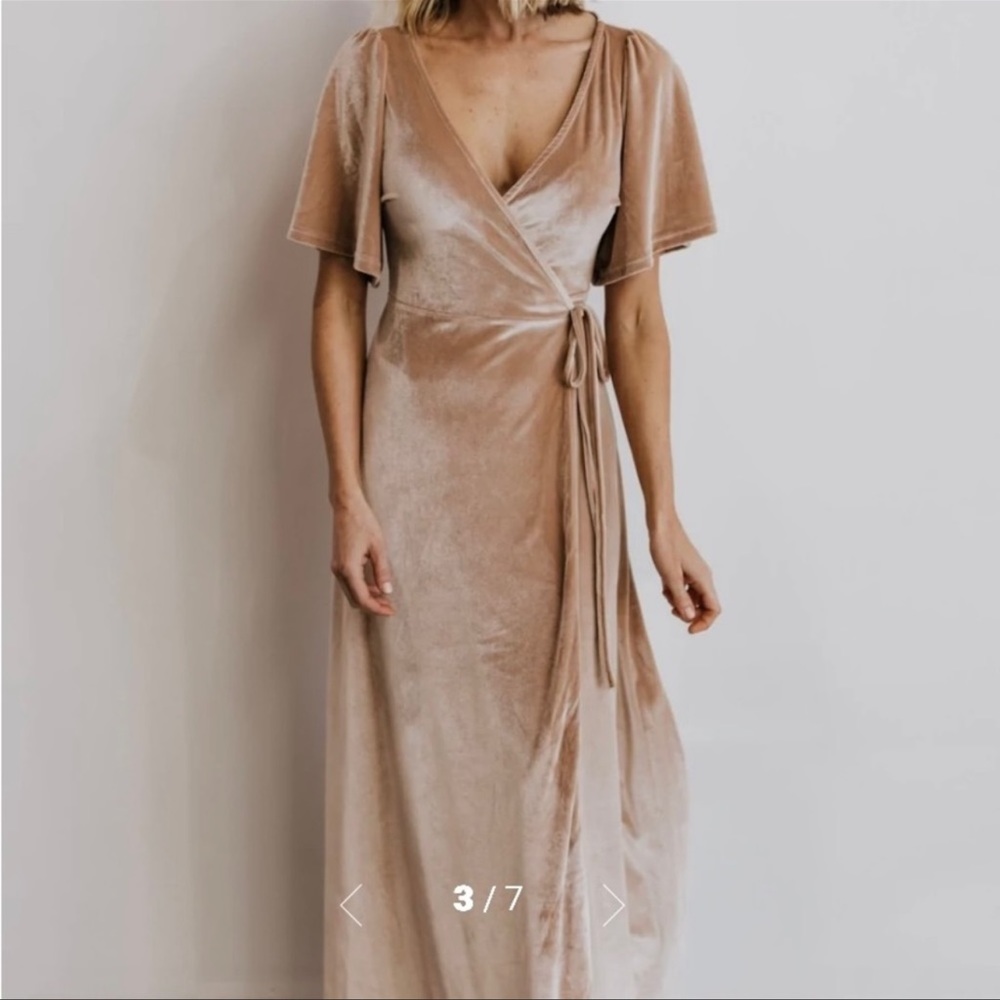 Baltic Born Meghan Velvet Wrap Maxi Dress